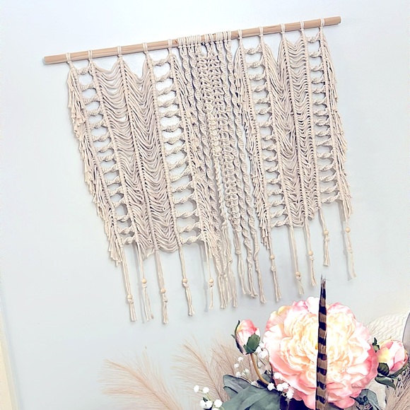 Soul Embellishments Bohemian Style HomeDecor Handwoven Macramé Tapestry Wall Art - Picture 7 of 16